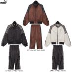 PUMA(プーマ)TRN EDGE 裏起毛トリコット ウーブンジャケット パンツ上下セット(526105/526106)トレーニング セットアップ ウインドブレーカー メンズ