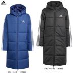 adidas（アディダス）ロングコート（JYD14）スポーツ トレーニング ジャケット ベンチコート 中綿 アウター フードあり 子供用 キッズ ジュニア
