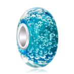 Yahoo! Yahoo!ショッピング(ヤフー ショッピング)チャーム ブレスレット バングル用 CharmSStory チャームズストーリー Aquamarine Blue Bubbles Murano Glass Charms Beads For Bracelets