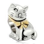 チャーム ブレスレット バングル用 LovelyJewelry ラブリージュエリー  New Sale Cheap Lucky Cat Animal Lover Style Charm Beads Fit Pandora Jewelry Charms