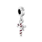 Yahoo! Yahoo!ショッピング(ヤフー ショッピング)チャーム ブレスレット バングル用 LovelyJewelry ラブリージュエリー  Christmas Gift Red Candy Cane Dangle Snowflake Spacer Bead Fits Pandora Charms Brac