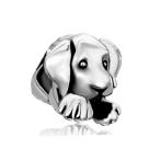 チャーム ブレスレット バングル用  ShinyJewelry シャイニージュエリー ShinyCharm Cute Sleepy Puppy Dog Animal Beads For Charm Bracelets