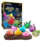 ショッピングナショナル ナショナルジオグラフィック 水晶 おもちゃ NATIONAL GEOGRAPHIC Mega Crystal Growing Lab - 8 Vibrant Colored Crystals To Grow with Light-Up Display Stand