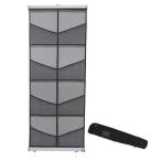 A4 パンフレットラック アルミニウム 折り畳み 持ち運び可能 ディスプレイラック ポータブル パンフレットポケット 雑誌架 オフィス 受付 展示会 Haitian Foldin