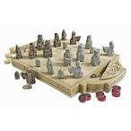 ルイス島 チェスセット Design Toscano Isle of Lewis Chess Set with Board Box, 17 Inch, Polyresin, Ancient Ivory