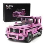ニフェア Nifeliz G500 Pink MOC Technique Building Blocks and Engineering Toy, Adult Collectible Model Cars Kits to Build, 1:14 Scale Truck Model (710