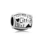 即納 チャーム ブレスレット バングル用 LovelyJewelry ラブリージュエリー Sterling Silver Daddy's Little American Girl Family Charms Sale Cheap J sokunou