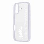 iPhone 17 / ディズニー / 耐衝撃 ハイブリッドケース / ミッキーマウス _シルエット_W