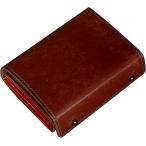 【送料無料】財布 (Kawaoto) [二つ折り財布 赤褐色]