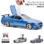 ウエットティッシュケース 日産スカイライン NISSAN SKYLINE GT-R (BNR34) ライセンス取得 ウェット ティッシュボックス バレンタイン