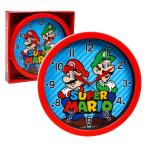 ショッピングマリオ 3692 スーパーマリオ Super Mario 掛け時計 時計 直径25cm ウォールクロック Wall Clock 並行輸入品