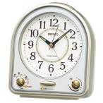 ショッピング目覚まし時計 セイコークロック(Seiko Clock) 目覚まし時計 置き時計 アナログ 31曲 メロディ アラーム 薄金色パール・一部白パール 139