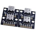Treedix 4 шт PCB изменение панель USB Type-C 6 булавка женский коннектор break наружный панель зарядка порт 
