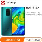 グローバルrom xiaomi redmi 10X 4ギガバイト ram 128ギガバイトromスマホ10 × mtkエリオG85 48MPクワッド