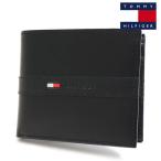 ショッピングトミーヒルフィガー 週末セール トミーヒルフィガー 二つ折財布 メンズ 小銭入れ付き TOMMY HILFIGER Wallet ブラック 31TL25X001 001 ギフトラッピング無料