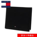 【訳あり】トミーヒルフィガー 二つ折り財布 小銭入れ付き メンズ TOMMY HILFIGER ブラック 31TL25X005 001