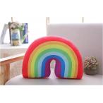 かわいい虹の形 クッション 枕  ベビー カーム睡眠ソファ ぬいぐるみ ぬいぐるみ キッズ ベッドルームの装飾 写真 の小道具