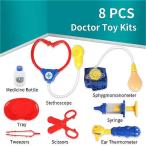 キッズドクターキット おもちゃ 男の子 女の子 医療セット ドクター ナース ロールプレイングゲーム 温度計 おもちゃ 子供用 プレイハウス