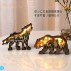  Рождество украшение Рождество украшение орнамент из дерева животное елка украшение LED свет Северная Европа произведение искусства модный интерьер ... резьба по дереву дерево гравюра 1 штук входит 