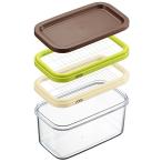 ヨシカワ バターケース 200・450gバター兼用 バターカッター 日本製 200gは約5gに・450gは約10gにカット 切ってそのまま保存 ホーム