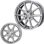 ショッピングキャンバス 14インチ 4穴 100 4.5J ENKEI ザイン EK シャインシルバー ホイール単品 4本セット