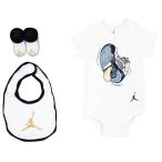 JORDAN ロンパース インファント レトロ シューズ 3Pセット ホワイト