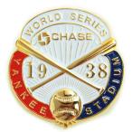 MLB ヤンキース ワールドシリーズ チェイス ピンバッチ 1938 エスジーエー/SGA レアアイテム