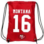 NFL ジョー・モンタナ 49ers プレイヤー ナップサック バックパック Forever Collectibles