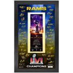 NFL ラムズ グッズ 第56回 スーパーボウル 優勝記念 Super Bowl LVI Champions Framed サイン チケット Highland Mint