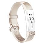 バンド for Fitbit Alta HR/Fitbit Alta バンド ベルト 快適な穴留め式バンド for Fitbit Alta/Fitbit Alta HR 2017 （機械がない） (新しいゴールド