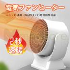 冬のヒット セラミックファンヒーター 小型 熱風扇風機 110v 800w 電気ファン ヒーター 省エネ 温風器 暖房器具 2秒速暖 コンパクト 節電 電気ヒーター ツマミ式