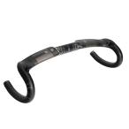 TOSEEK ロードバイクハンドル、フルカーボンファイバー自転車 ドロップハンドル 超軽量 道路自転車 折りたたみ 31.8ｍｍ (420)