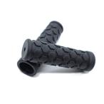 Beatus　BMX MTB 自転車 グリップ ラバー 滑り止め インパクトのある六角ブロックパターン！ (ブラック)