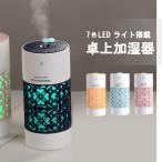 ショッピング加湿器 超音波式 加湿器 卓上 コンパクト 軽量 USB 超音波式 led オフィス 旅行 車 リビング スチーム LEDライト かわいい 静音 除菌 ほこり 花粉 除去 乾燥 静電気防止