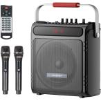  комплект динамиков караоке комплект громкоговоритель Bluetooth 5.4 соответствует беспроводной микрофон 2 шт высота низкий звук усиленный функция установка заряжающийся портативный караоке механизм 