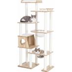 キャットタワー木製162cm透明ボ...