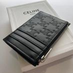 CELINE セリーヌ ジップ付きカードホルダー トリオンフ エンボス加工入りカーフスキン 財布 10F993FQD 38SI
