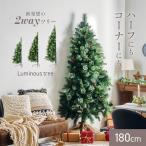 クリスマスツリー ヌードツリー ハーフツリー おしゃれ シンプル 高級感 北欧 簡単組み立て クリスマス リビング 子供部屋 Luminous(ルミナス)2way 高さ180cm