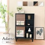 ディスプレイラック スライド扉&