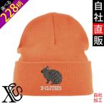 国旗スカルワンポイント刺繍アクリルダブルニットワッチニット帽メンズレディー...