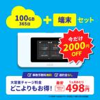 チャージwifi ポケットwifi モバイルルーター プリペイドwifi wifiルーター モバイルwifi wi-fi 日本国内 海外 365チャージwifi 100GB イージーWi-Fi