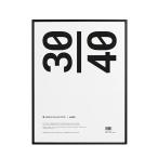 PAPER COLLECTIVE 北欧アートポスター用ブラックフレーム 30ｘ40 送料無料-OS