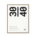 PAPER COLLECTIVE 北欧アートポスター用ダークオークフレーム 30ｘ40 送料無料-OS