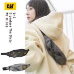 Caterpillar ボディバッグ ウエストポーチ ワンショルダーバッグ メンズ レディース ミニ かっこいい ブラック キッズ 自転車 シール 斜め掛け cat84051