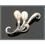 ブローチSV淡水パールシルバー92...