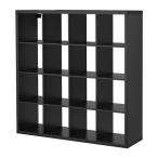 イケア　IKEA　棚　書棚　本棚　家具　KALLAX (カラックス)  シェルフユニット, ブラックブラウン（103.518.89）
