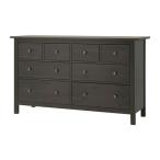 IKEA・イケア ベットルーム・衣類収納家具　HEMNES(ヘムネス)   チェスト(引き出し×8), ブラックブラウン (102.392.75)