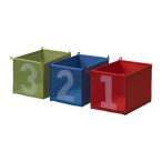 【IKEA/イケア/通販】「キッズ・子供収納」 KUSINER ボックス, ブルー/グリーン, レッド (801.692.93)