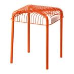 IKEA / イケア スツール　VASTERON　スツール 室内/屋外用, オレンジ (803.079.54)