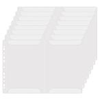 4面 楽譜ファイル リフィル A4 サイズ 2穴・3穴・4穴対応 クリアポケット 書き込みできる 反射防止 書類 資料 収納 バッグ 8枚入